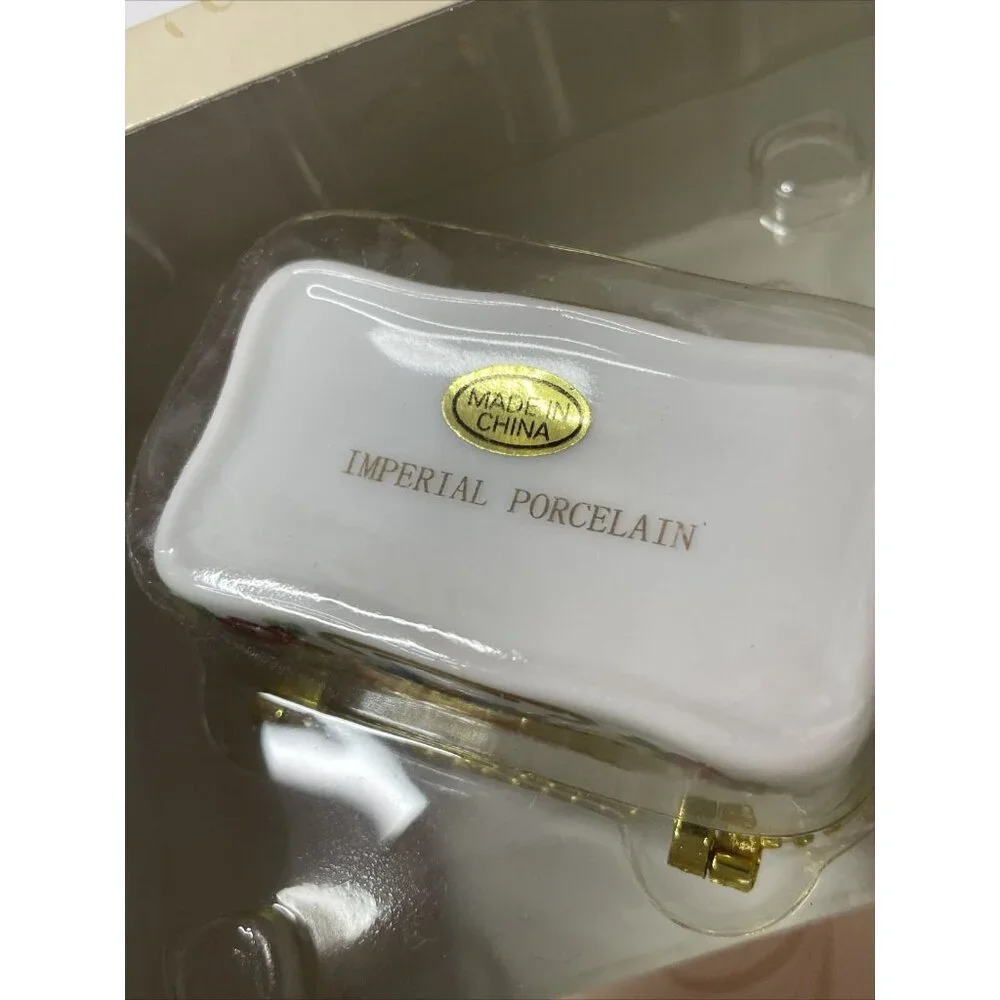 NIB Classic Treasures Porcelain Collectible Trinket Box‎ Jeremiah 17:7 Religious